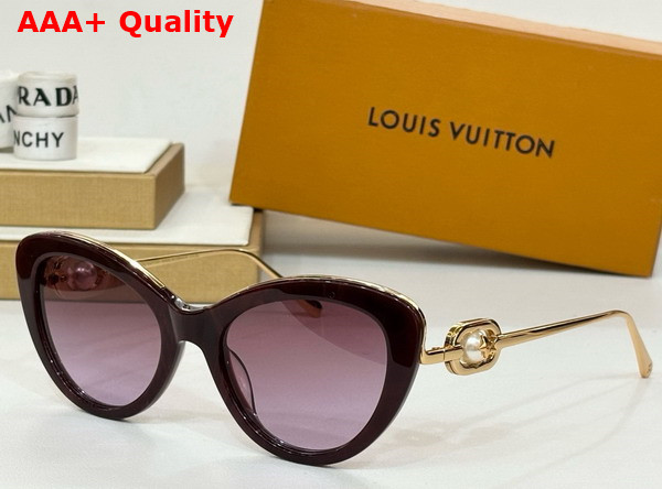 Louis Vuitton Cat Eye Sunglasses in Black 250215 Replica