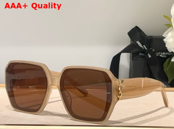 Saint Laurent SL M118 Sunglasses in Beige Replica