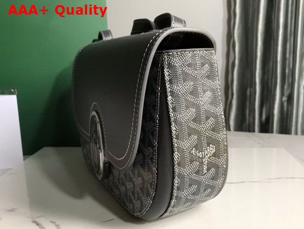 Goyard 233 Bag Gray Goyardine Canvas and Chevroches Calfskin Replica