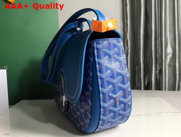 Goyard 233 Bag Sky Blue Goyardine Canvas and Chevroches Calfskin Replica