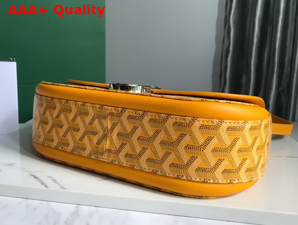 Goyard 233 Bag Yellow Goyardine Canvas and Chevroches Calfskin Replica