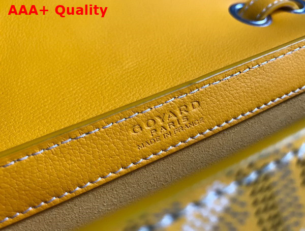 Goyard 233 Bag Yellow Goyardine Canvas and Chevroches Calfskin Replica