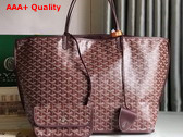 Goyard Anjou GM Bag in Bordeaux Chevroches Calfskin and Goyardine Canvas Replica