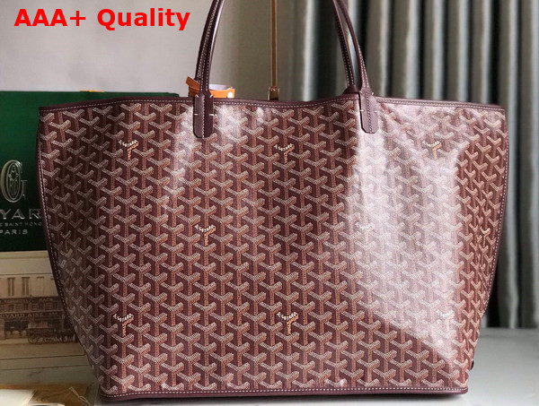 Goyard Anjou GM Bag in Bordeaux Chevroches Calfskin and Goyardine Canvas Replica