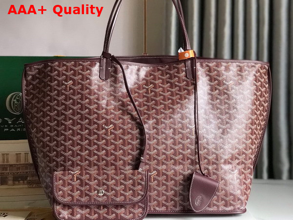 Goyard Anjou GM Bag in Bordeaux Chevroches Calfskin and Goyardine Canvas Replica