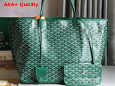 Goyard Anjou GM Bag in Green Chevroches Calfskin and Goyardine Canvas Replica