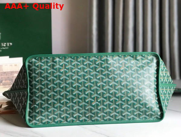 Goyard Anjou GM Bag in Green Chevroches Calfskin and Goyardine Canvas Replica