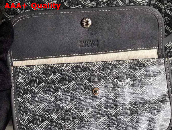 Goyard Anjou GM Bag in Grey Chevroches Calfskin and Goyardine Canvas Replica