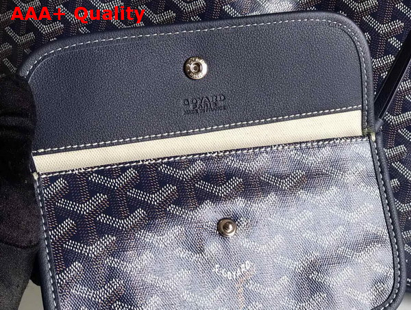 Goyard Anjou GM Bag in Navy Chevroches Calfskin and Goyardine Canvas Replica