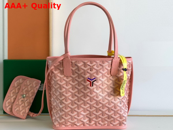 Goyard Anjou Mini Bag False Goyardine Canvas and Chevroches Calfskin Replica