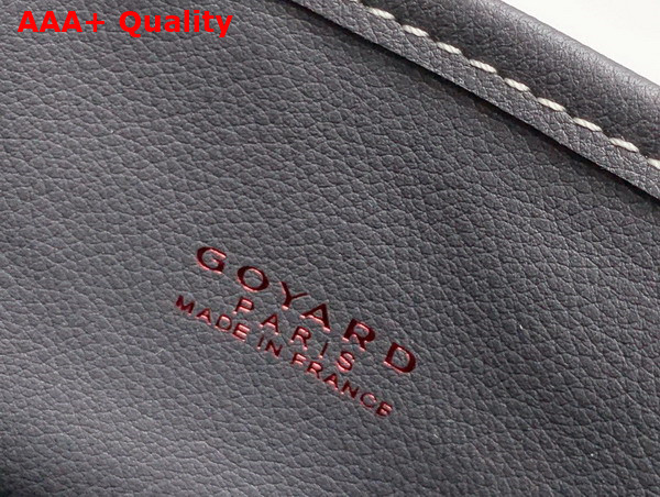 Goyard Anjou Mini Bag in Gray Chevroches Calfskin and Goyardine Canvas Replica