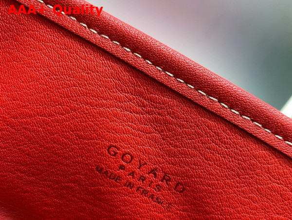 Goyard Anjou Mini Bag in Red Chevroches Calfskin and Goyardine Canvas Replica