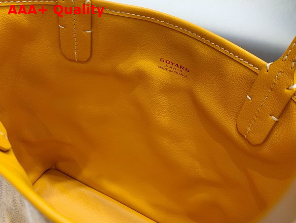 Goyard Anjou Mini Bag in Yellow Chevroches Calfskin and Goyardine Canvas Replica