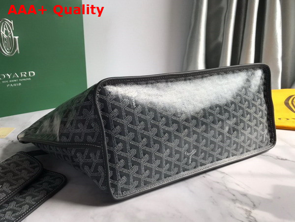 Goyard Anjou PM Bag in Grey Chevroches Calfskin and Goyardine Canvas Replica