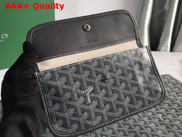 Goyard Anjou PM Bag in Grey Chevroches Calfskin and Goyardine Canvas Replica