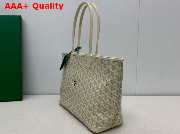 Goyard Artois PM Bag 2024 Sand Chevroches Calfskin and Goyardine Canvas Replica