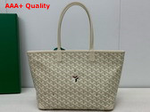 Goyard Artois PM Bag 2024 Sand Chevroches Calfskin and Goyardine Canvas Replica