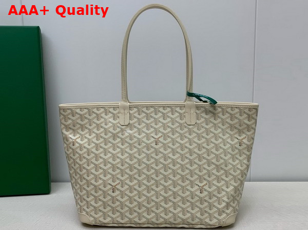 Goyard Artois PM Bag 2024 Sand Chevroches Calfskin and Goyardine Canvas Replica