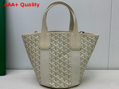 Goyard Belharra Bag in Sand Chevroches Calfskin and Goyardine Canvas Replica