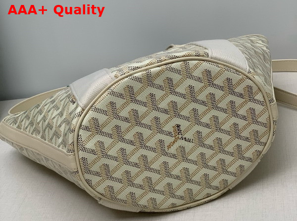 Goyard Belharra Bag in Sand Chevroches Calfskin and Goyardine Canvas Replica