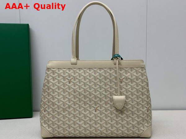 Goyard Bellechasse Biaude PM Bag 2024 Sand Chevroches Calfskin and Goyardine Canvas Replica