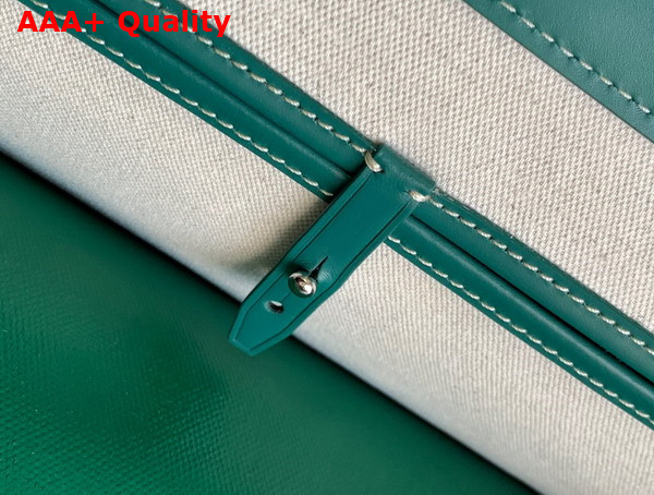 Goyard Bellechasse Biaude PM Bag in Green Goyardine Canvas and Cervon Calfskin Replica