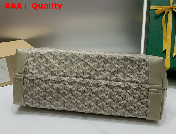 Goyard Bellechasse Biaude PM Bag in Khaki Goyardine Canvas and Cervon Calfskin Replica