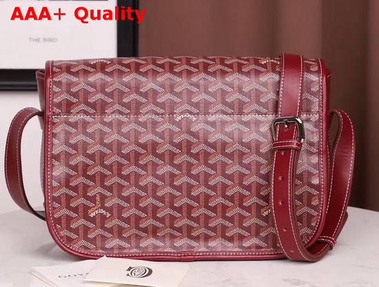 Goyard Belvedere MM Messenger Bag Burgundy Replica