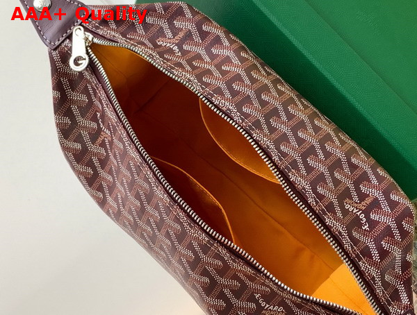 Goyard Boeing 25 Toilet Bag in Burgundy Goyardine Canvas and Clamecy Cowhide Replica