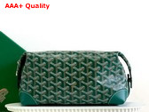 Goyard Boeing 25 Toilet Bag in Green Goyardine Canvas and Clamecy Cowhide Replica