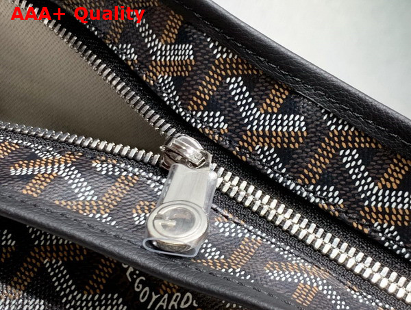 Goyard Boheme Hobo Bag in Black Goyardine Canvas and Chevroches Calfskin Replica