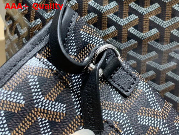 Goyard Boheme Hobo Bag in Black Goyardine Canvas and Chevroches Calfskin Replica