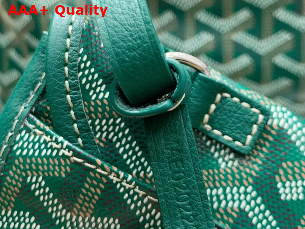 Goyard Boheme Hobo Bag in Green Goyardine Canvas and Chevroches Calfskin Replica