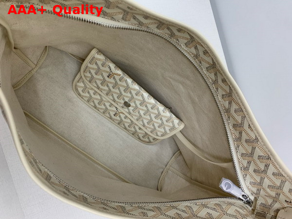 Goyard Boheme Hobo Bag in Sand Chevroches Calfskin and Goyardine Canvas Replica