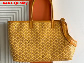 Goyard Chien Gris Bag in Yellow Goyardine Canvas and Chevroches Calfskin Replica