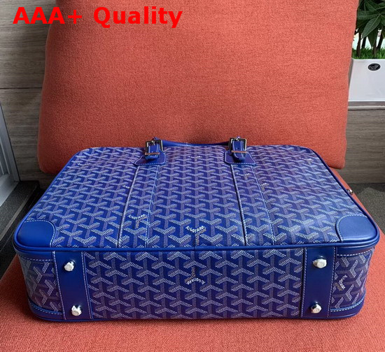 Goyard Gentlemen Only Briefcase in Blue Goyardine Canvas Replica