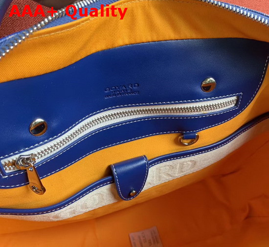 Goyard Gentlemen Only Briefcase in Blue Goyardine Canvas Replica