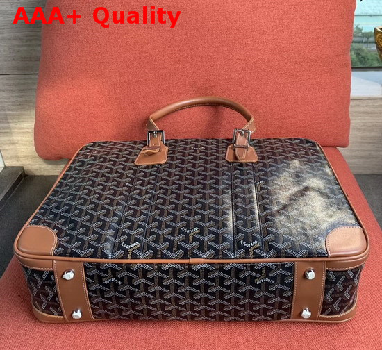 Goyard Gentlemen Only Briefcase in Brown Goyardine Canvas Replica