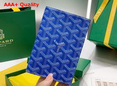 Goyard Grenelle Passport Cover in Sky Blue Goyardine Canvas and Vauzelles Calfskin Replica