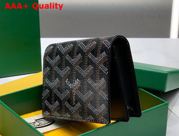 Goyard Malesherbes Card Wallet in Gray Goyardine Canvas and Vauzelles Calfskin Replica