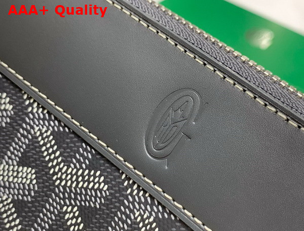 Goyard Matignon GM Wallet in Gray Goyardine Canvas and Vauzelles Calfskin Replica