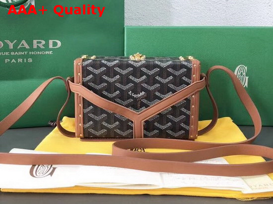 Goyard Minaudiere Trunk in Brown Replica