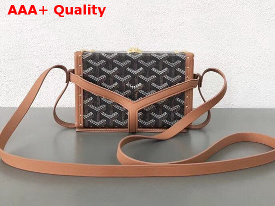 Goyard Minaudiere Trunk in Brown Replica