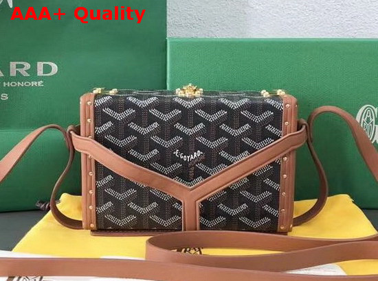 Goyard Minaudiere Trunk in Brown Replica