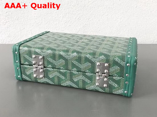 Goyard Minaudiere Trunk in Green Replica