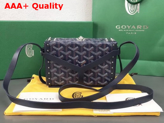 Goyard Minaudiere Trunk in Navy Blue Replica