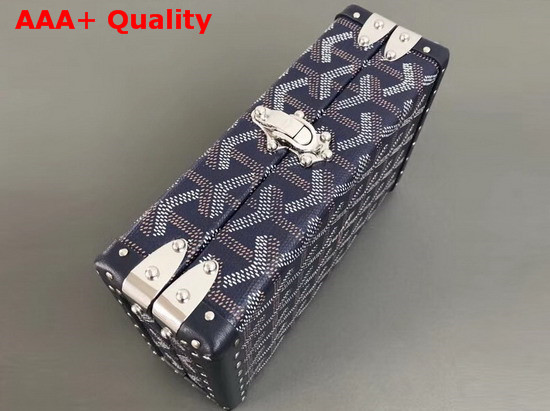 Goyard Minaudiere Trunk in Navy Blue Replica