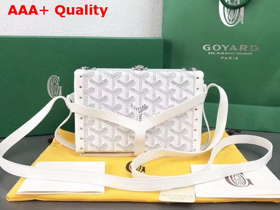 Goyard Minaudiere Trunk in White Replica