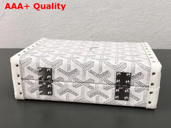 Goyard Minaudiere Trunk in White Replica