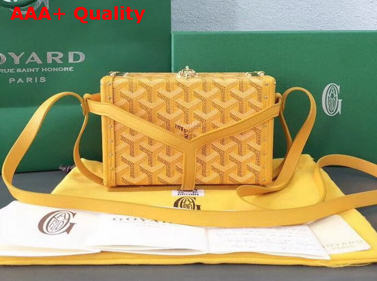 Goyard Minaudiere Trunk in Yellow Replica